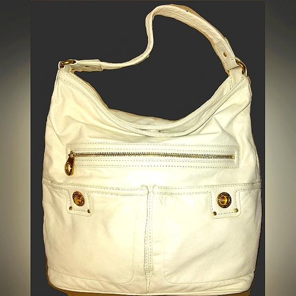 L@@K! MARC JACOBS Large Genuine Leather Totally Turnlock Farida Hobo $575msrp - Picture 1 of 16